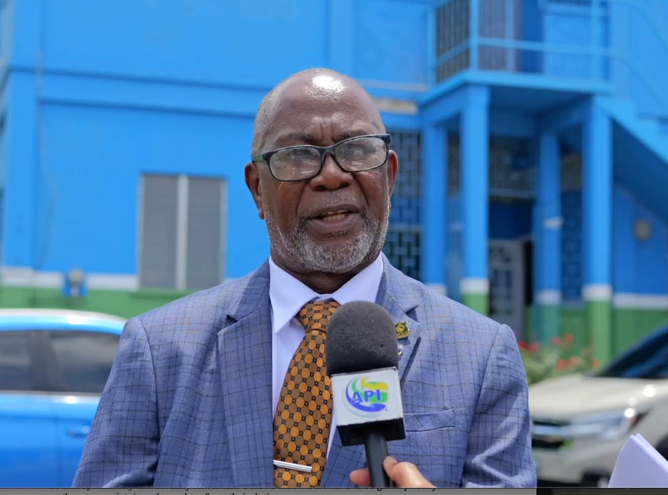 National Security Minister St Clair Leacock