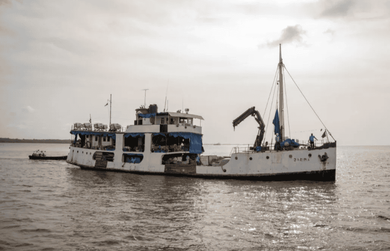 The MV Barima.