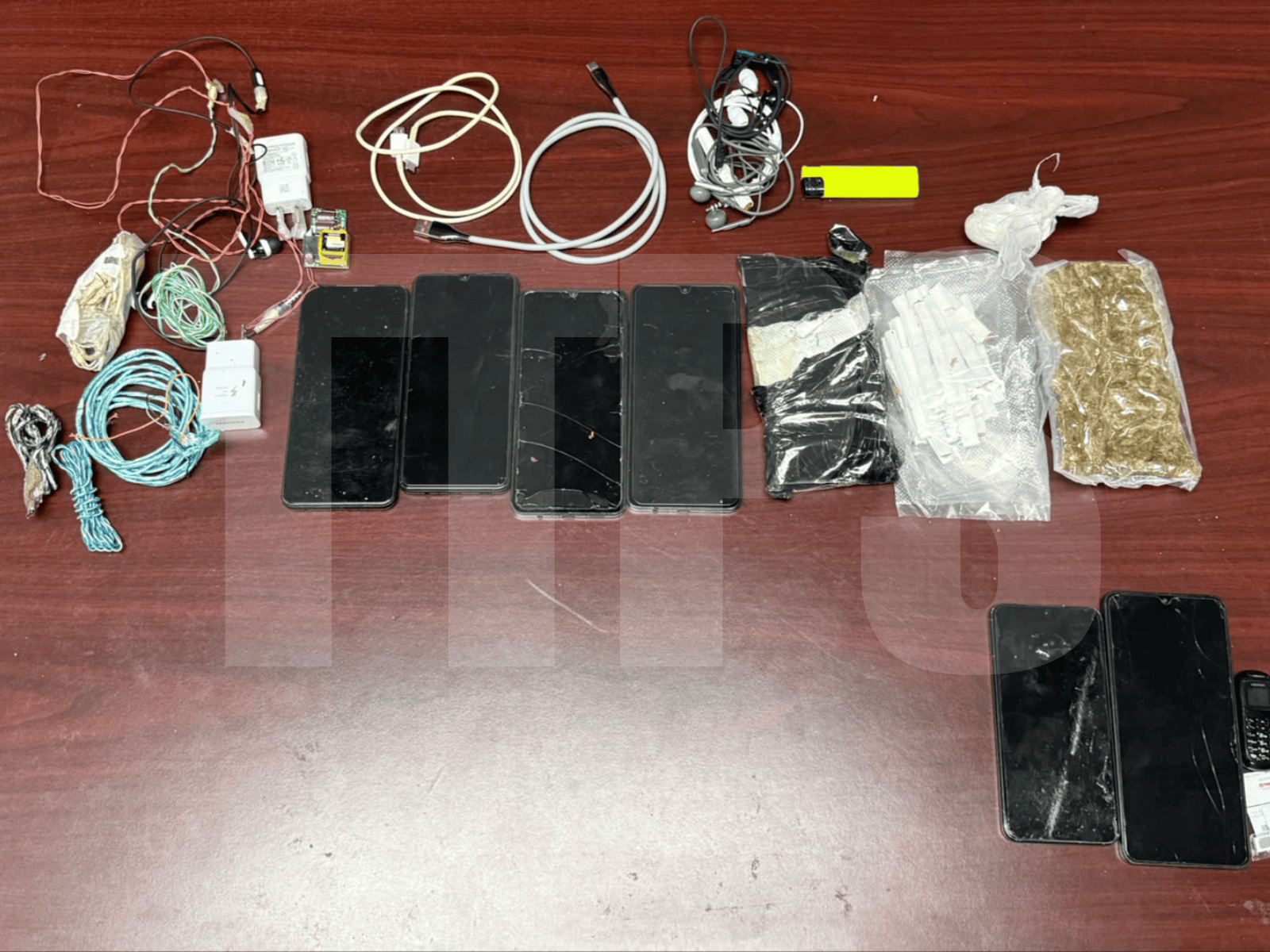 Phones, cannabis seized in joint search at Trinidad prison 1 Contraband Seized from POS Prison